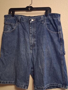 Wrangler Blue Denim Carpenter Shorts Mens 38 260800